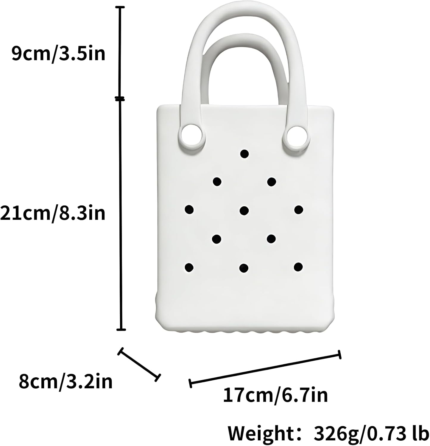 Bolsa goma mini para playa y piscina viaje