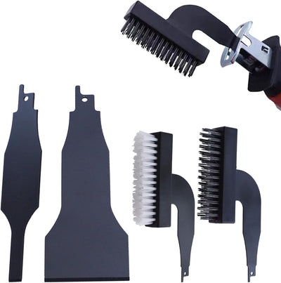 Set 4 cepillos sierra recíproca acero al carbono multifuncional