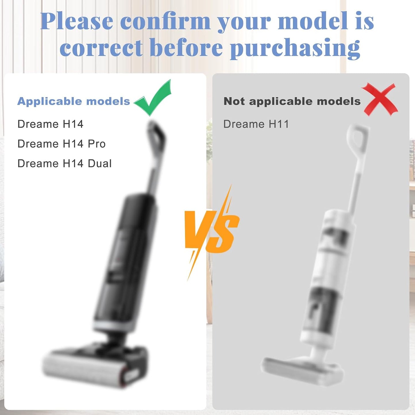 Kit repuesto Dreame H14 filtro y rodillo
