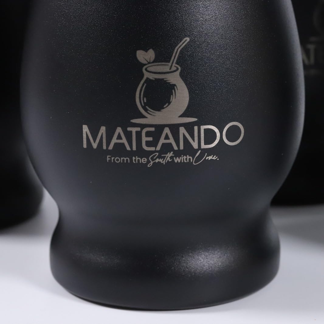 Vaso Yerba Mate Calabaza Acero Inox con Bombilla