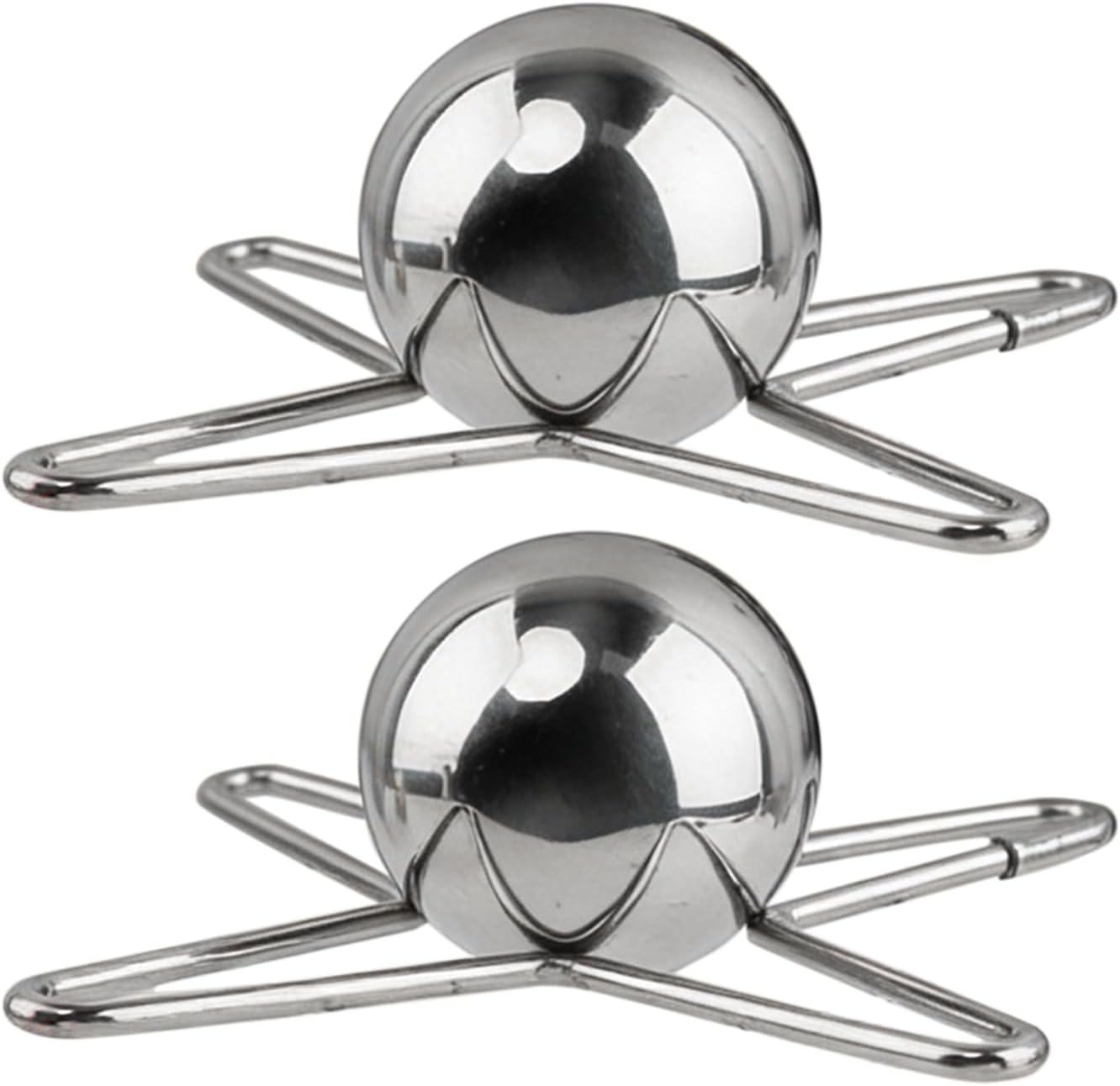 2 bolas de enfriamiento de café expreso de acero inoxidable con soporte