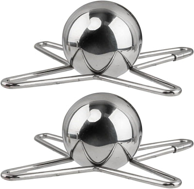 2 bolas de enfriamiento de café expreso de acero inoxidable con soporte
