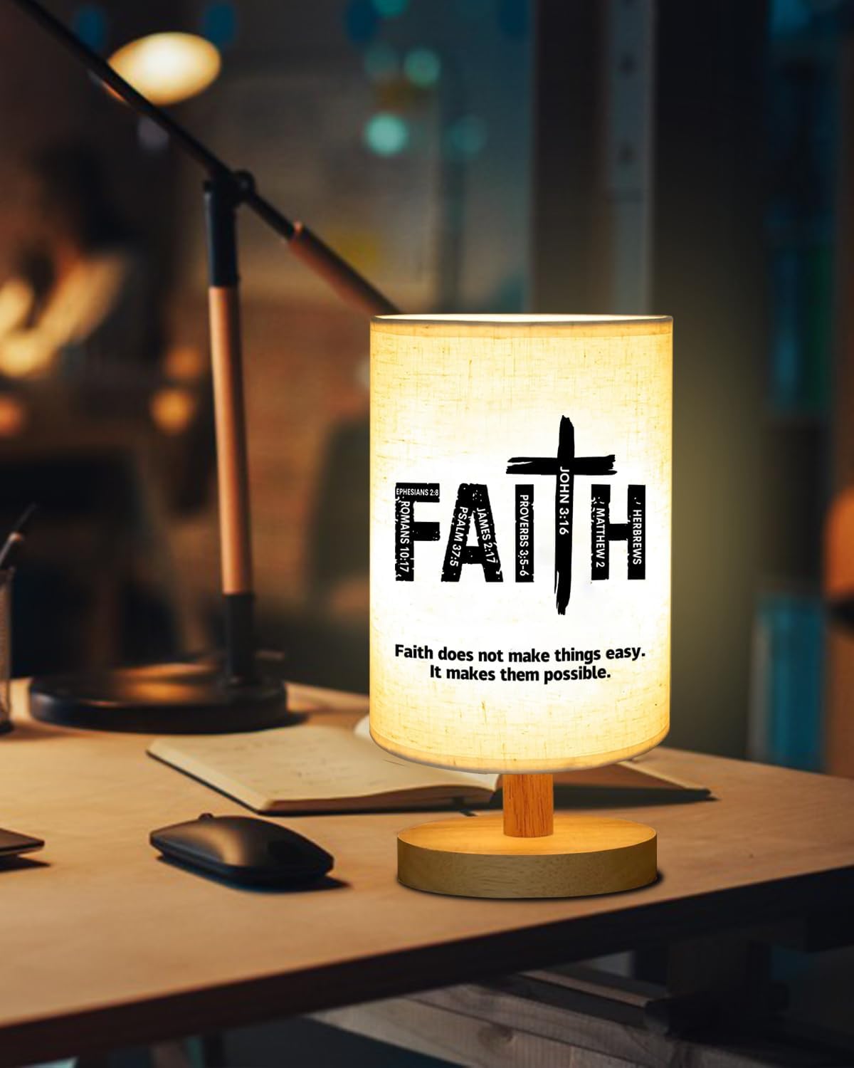 Lámpara mesa cristiana regalo mujer inspiradora