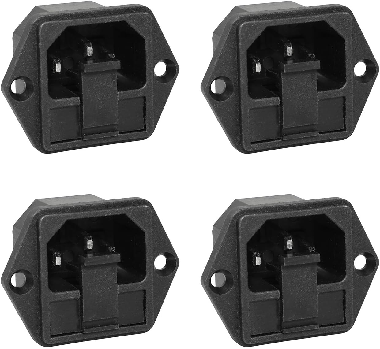 4 Pzas Tomacorriente 2pulg 250V 10A 3Pines Plomo para Computadora