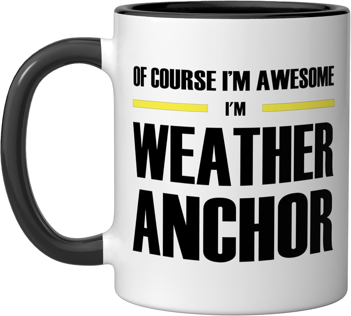 Taza de cerámica para clima original negra/blanca