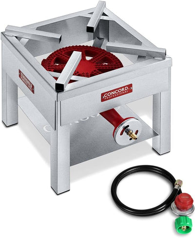 Quemador acero inox para wok 16pulg 27000 BTU