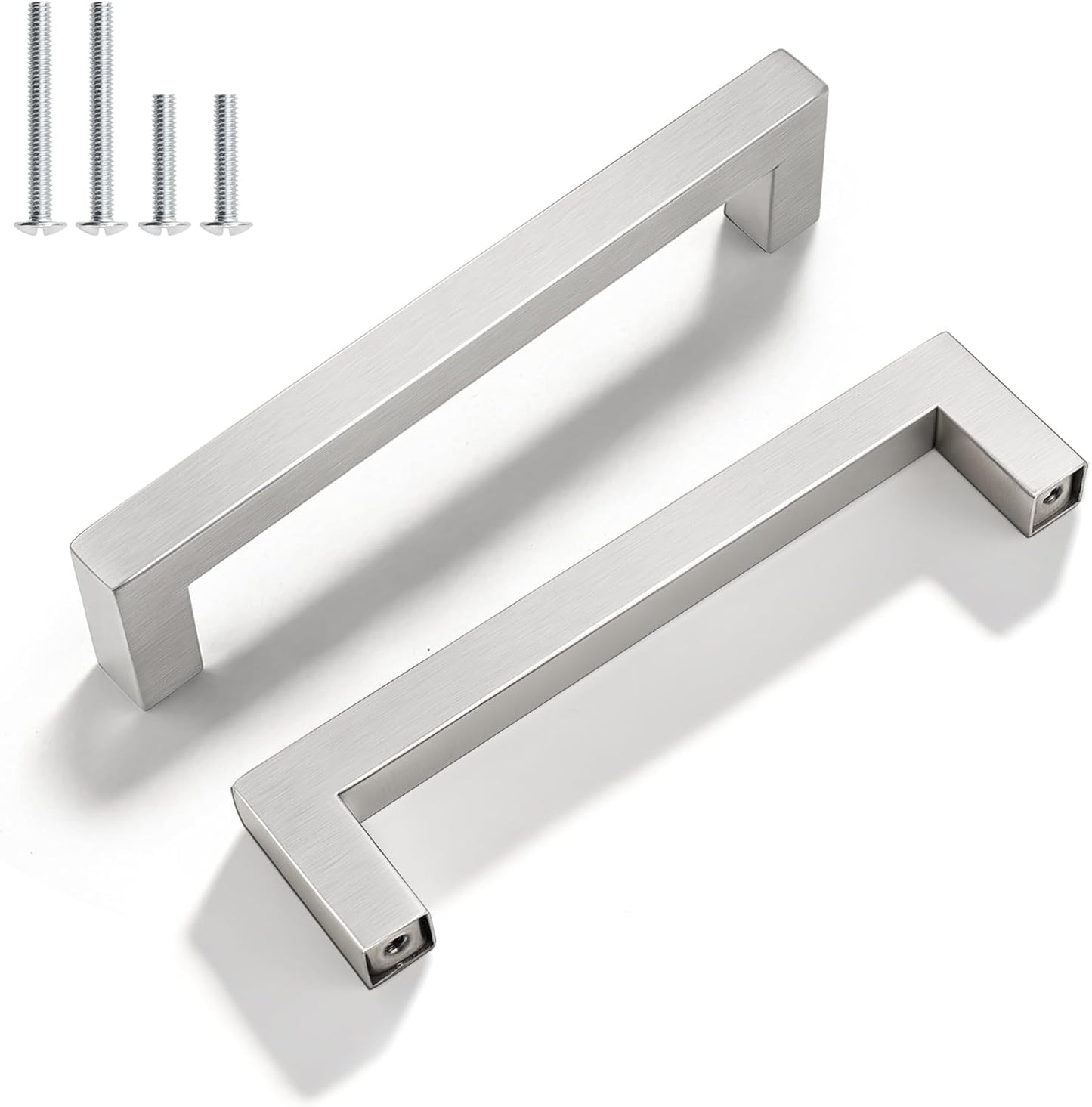 10 Manijas Gabinete Níquel Cepillado 5pulg Acero Inox