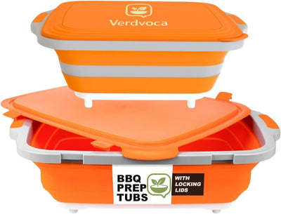 Set utensilios cocina barbacoa 30L y 16L plegable
