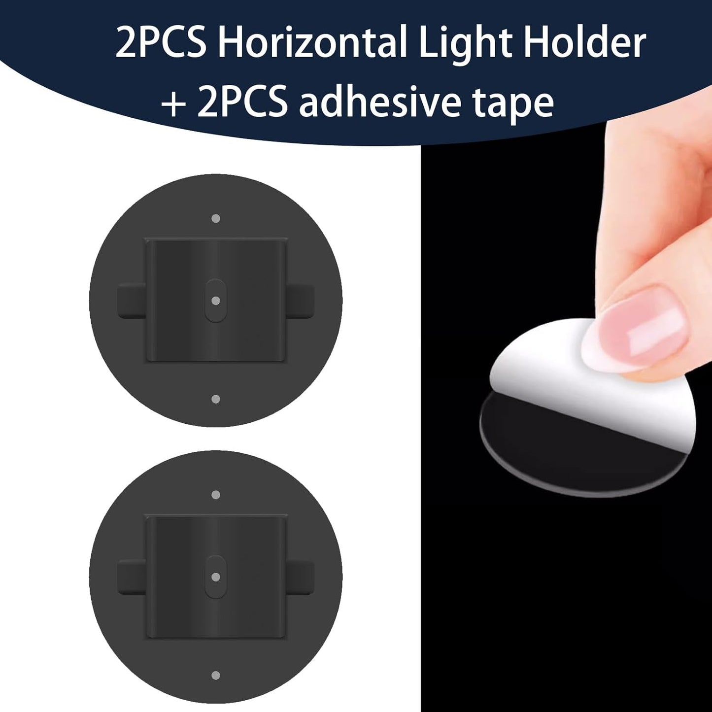 2 Pzas Soportes Luz Horizontal Comp Govee H6056 Autoadhesivo