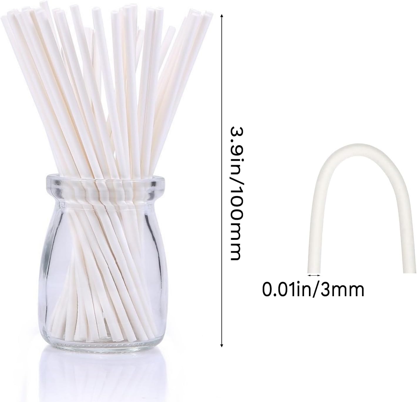 Palitos tartas 100 uds 4pulg
