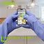 Guantes goma antideslizantes con forro flocado 3 pares M