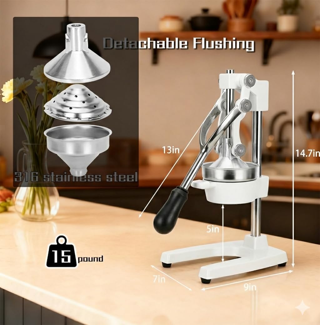 Exprimidor hierro fundido para jugos frescos hogar bar