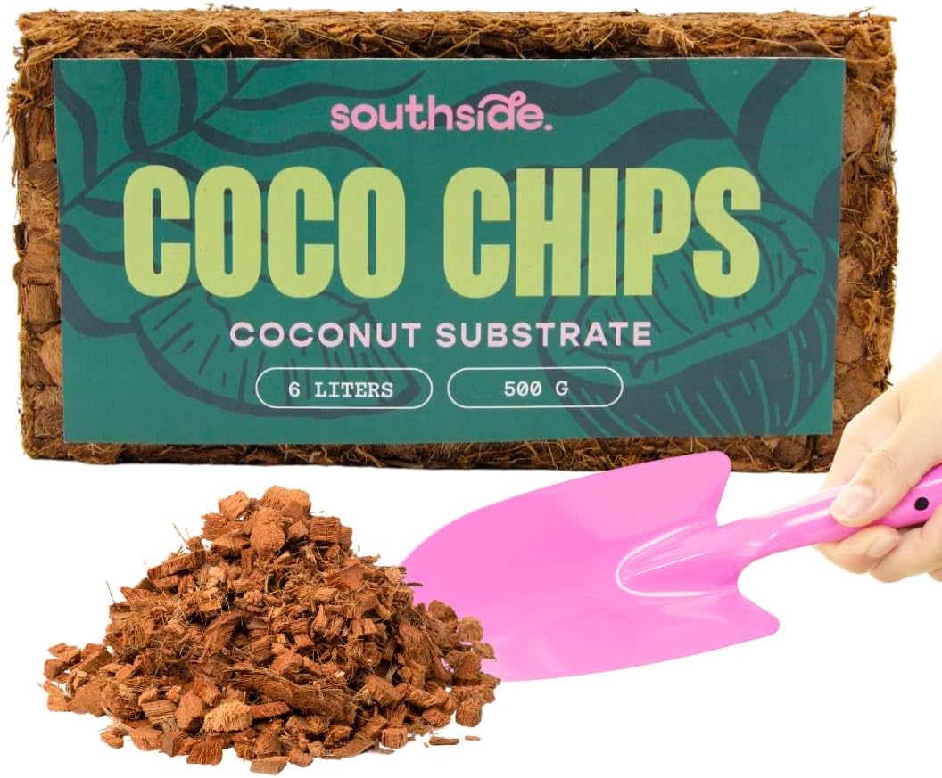Sustrato coco grueso preenjuagado para macetas jardín 500g
