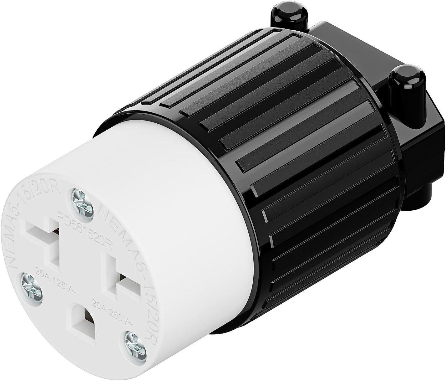 Receptáculo NEMA 4en1 15A/20A 125V/250V blanco y negro