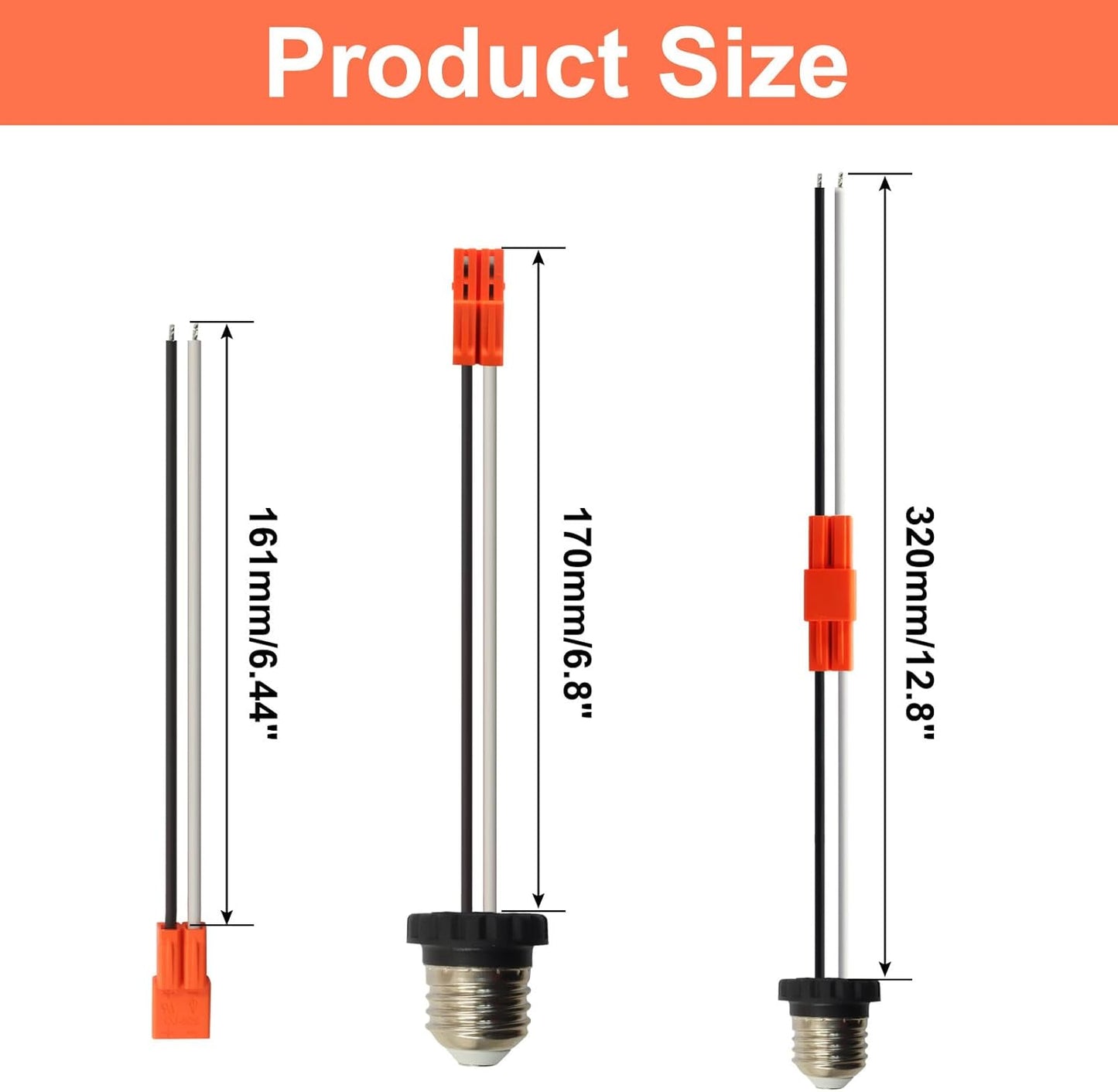 Adaptador enchufe E26 3 Pzas para bombilla LED