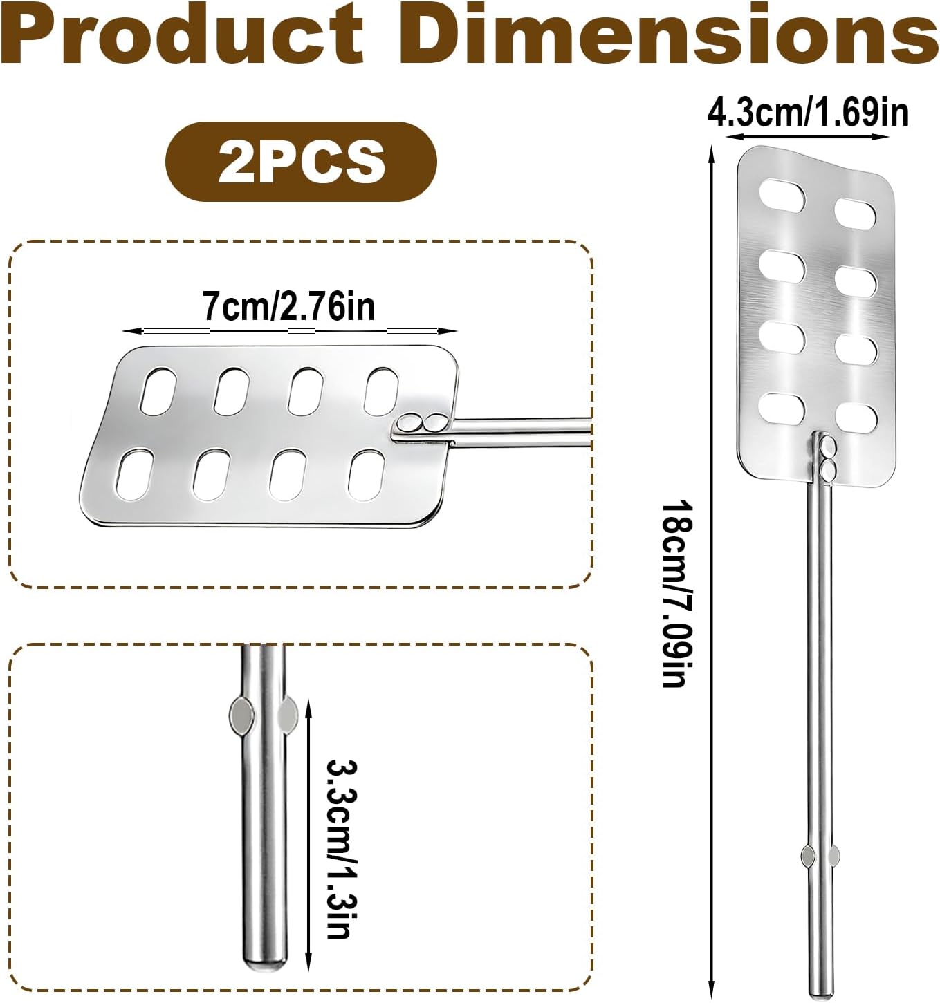 Kit 2 Pzas Mezclador Mantequilla Acero Inox Comp KHM3-7