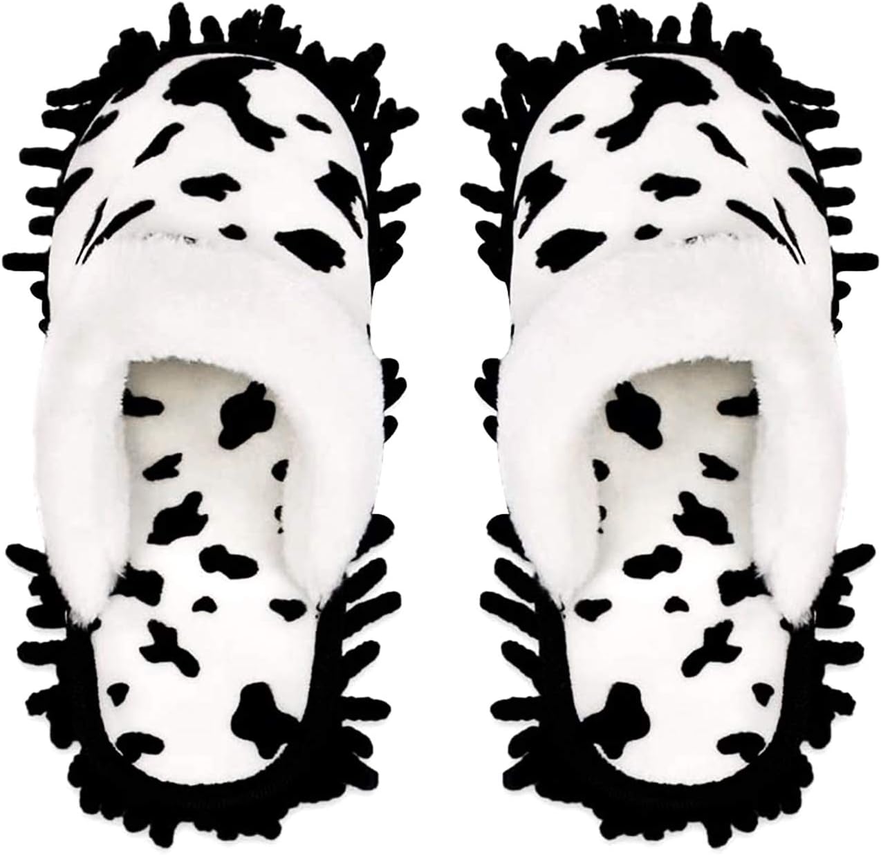 Pantuflas microfibra para limpieza casa lavables desmontables 8.5-9 11-11.5 vaca