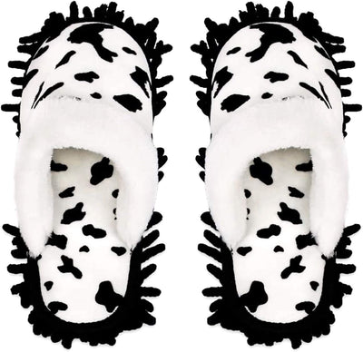 Pantuflas microfibra para limpieza casa lavables desmontables 8.5-9 11-11.5 vaca