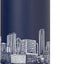 Botella de agua aislada de acero inoxidable Chicago Skyline