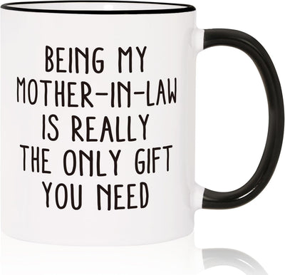 Taza de café para suegra regalo divertido de 11 oz Navidad cumpleaños día de la madre