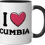 Taza Cerámica Cumbia Negro Blanco