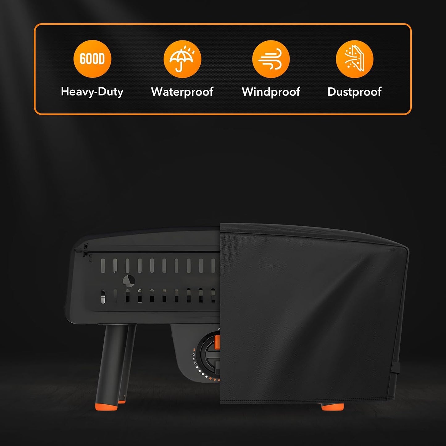 Cubierta horno pizza poliéster 600D impermeable comp Blackstone