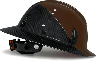 Casco fibra carbono suspensión 6 puntos ANSI certificado