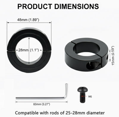 Abrazaderas acero silla oficina llave hex M6 resistente