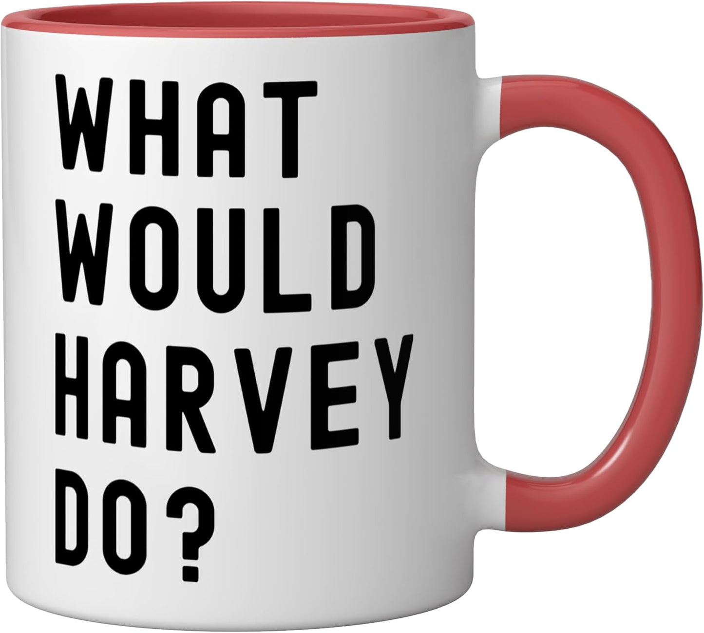 Taza cerámica What Would Harvey Do Roja/Blanca