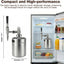 Cafetera Nitro 64oz Acero Inox con Válvula y Dispensador