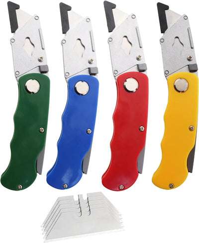 4 Cuchillos Plegables Multifuncionales 10 Cuchillas