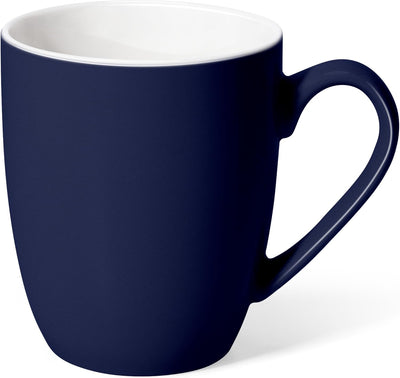 Taza de café grande con asa para hombre y mujer color azul oscuro
