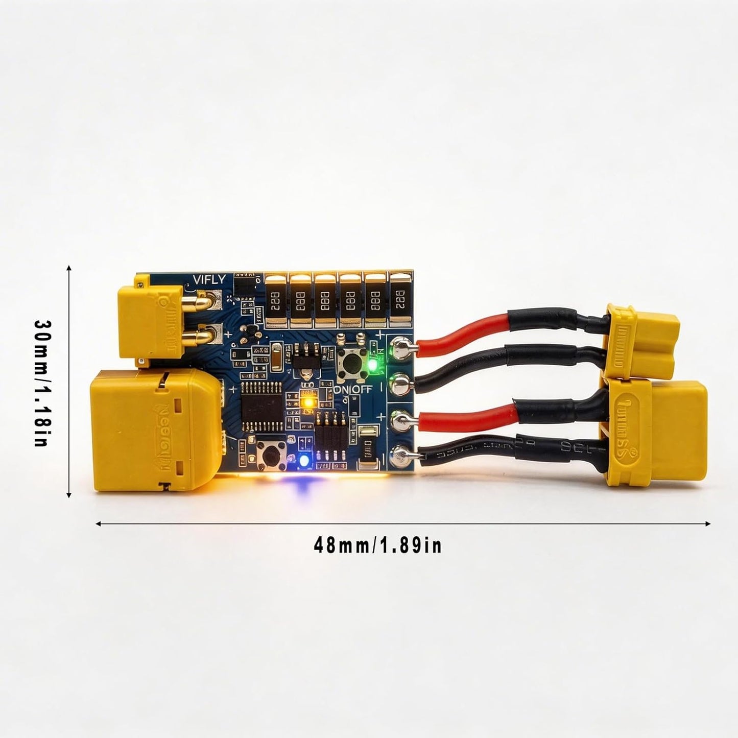Tapón humo FPV Drone Conectores XT30 XT60 Interruptor 1A 2A