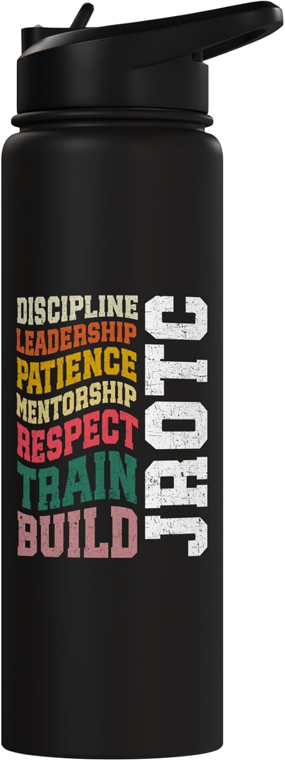 Botella de agua aislada de acero inoxidable JROTC
