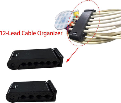 Organizador cables 12 plomo con ranuras 4 y 6 y bridas