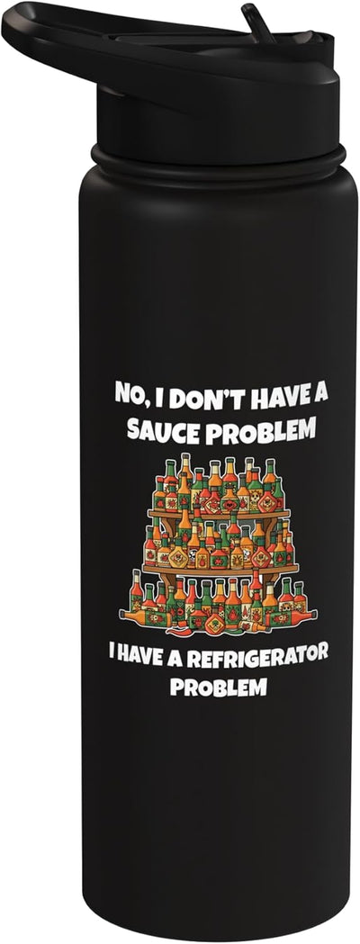 Botella agua acero inox aislada divertida