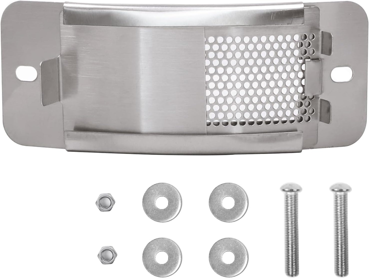 Puerta tiro acero inox para Green Egg con panel malla
