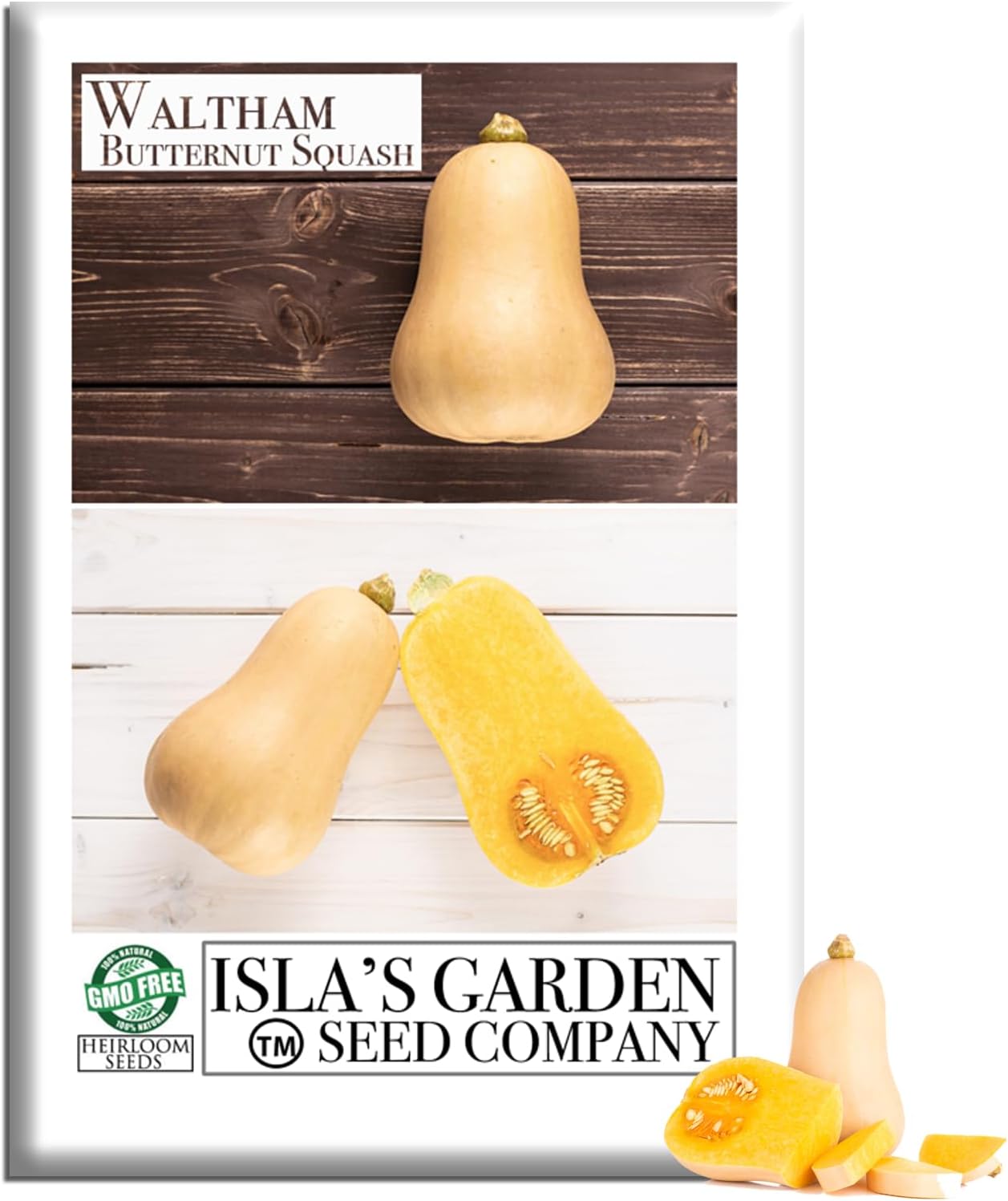 Semillas calabaza Butternut no transgénicas sabor dulce