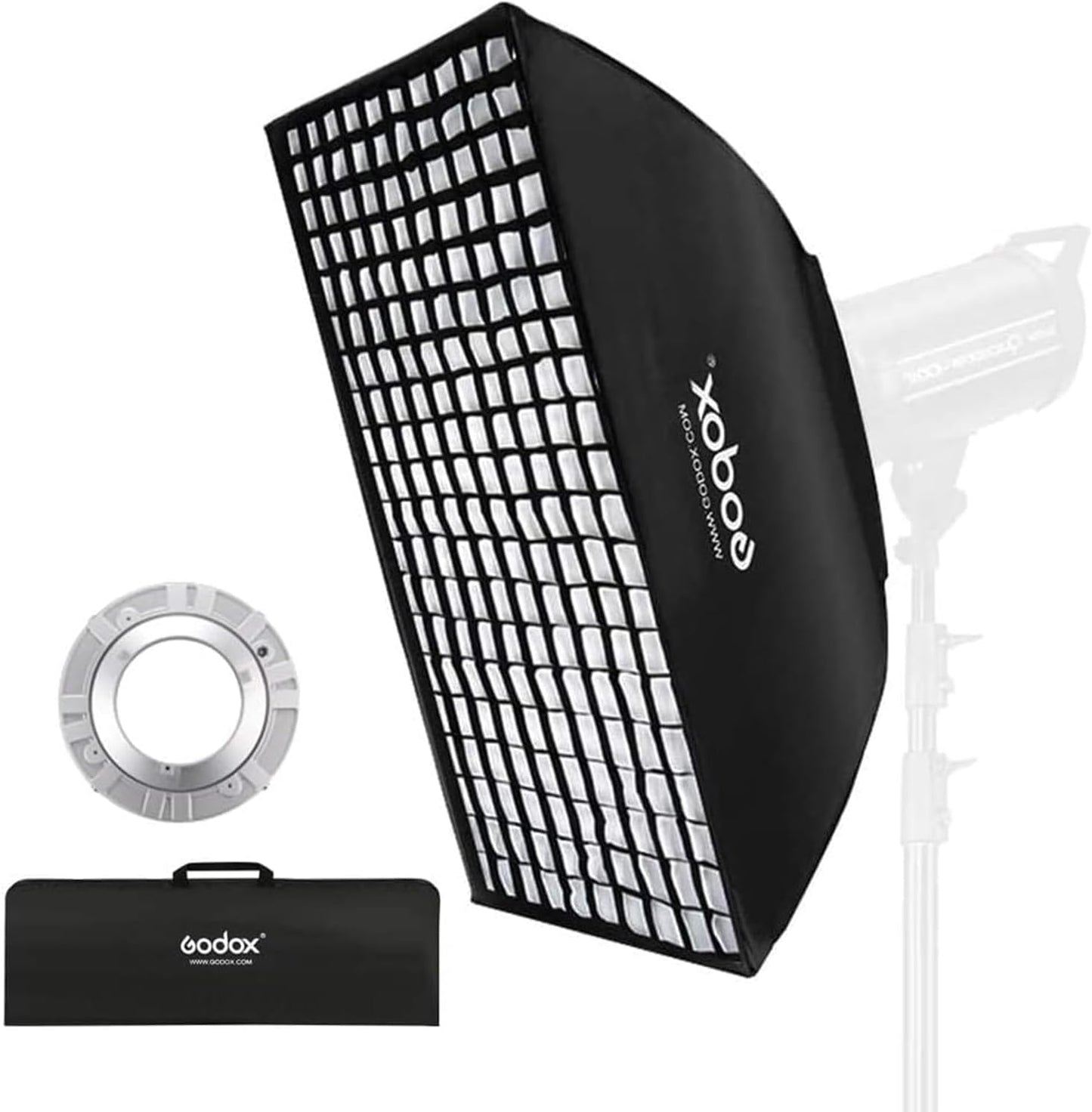 Iluminación estudio 31.5x47.2pulg con rejilla Bowens Speedring