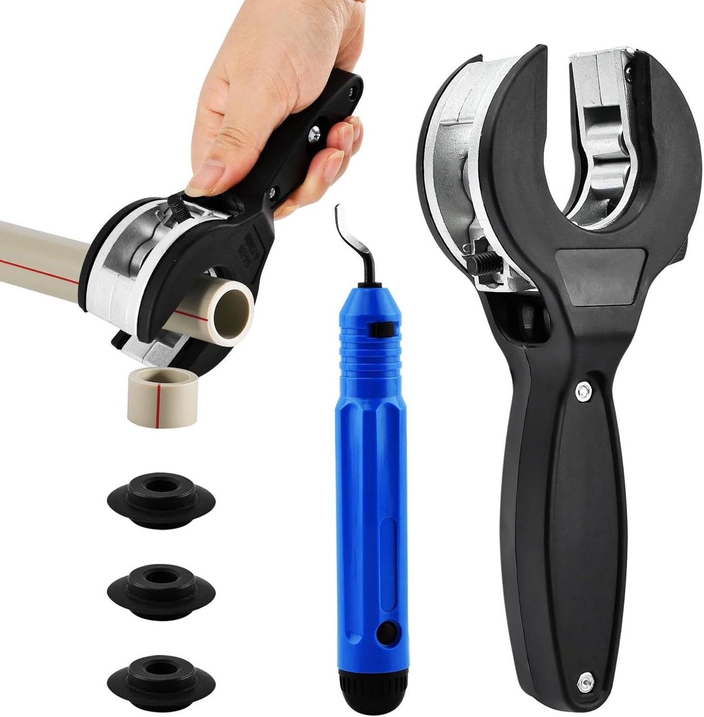 Cortador trinquete tubo cobre 5/16-1 1/8 pulg con desbarbador