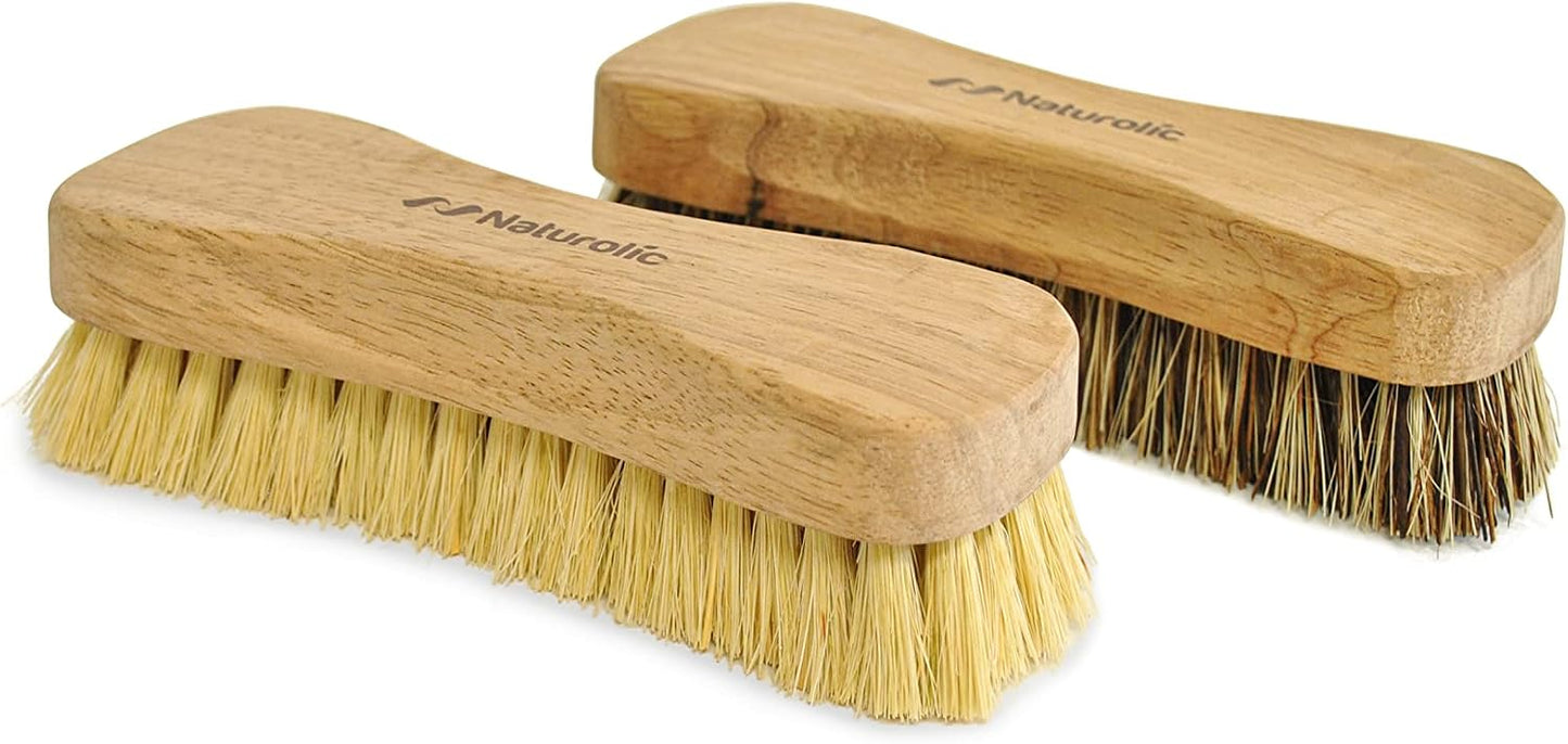Set 2 Cepillos Madera Cerdas Tampico Palmyra