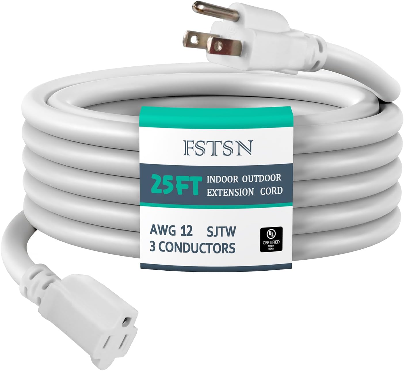 Cable extensión 25ft SJTW 15A 3clavijas interior