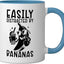 Taza Cerámica Frutas Tropicales Azul/Blanco