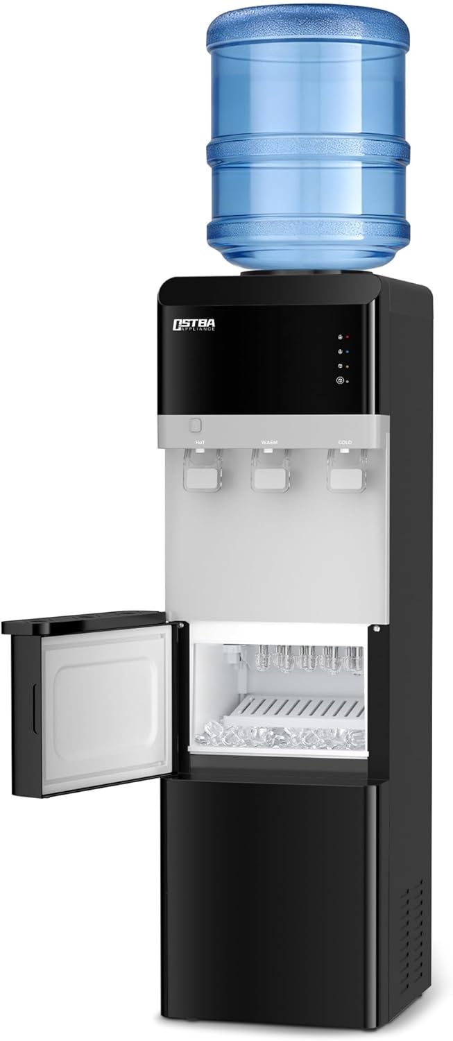 Dispensador agua con hielera 4en1 carga superior botella 3-5gal