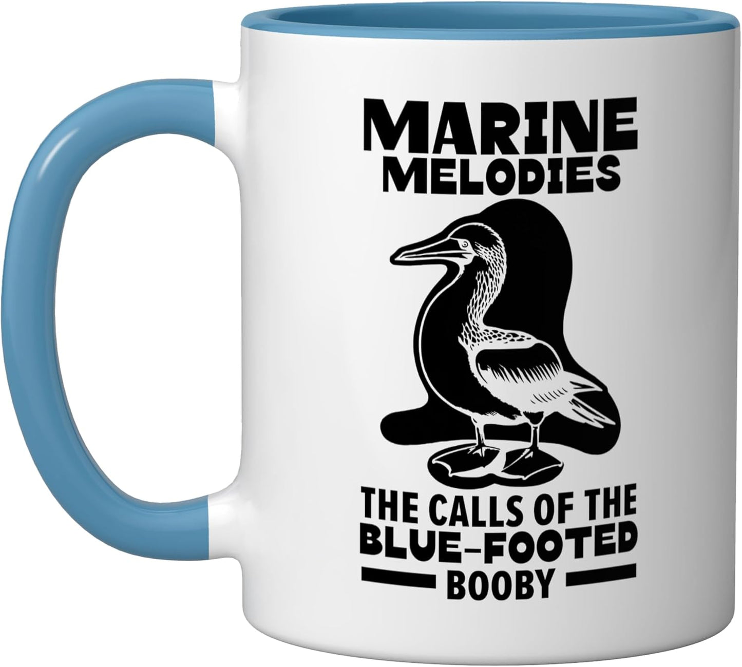 Taza Cerámica Observación Aves Pico Azul