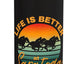 Botella de agua acero inoxidable aislada Saratoga Springs Nueva York