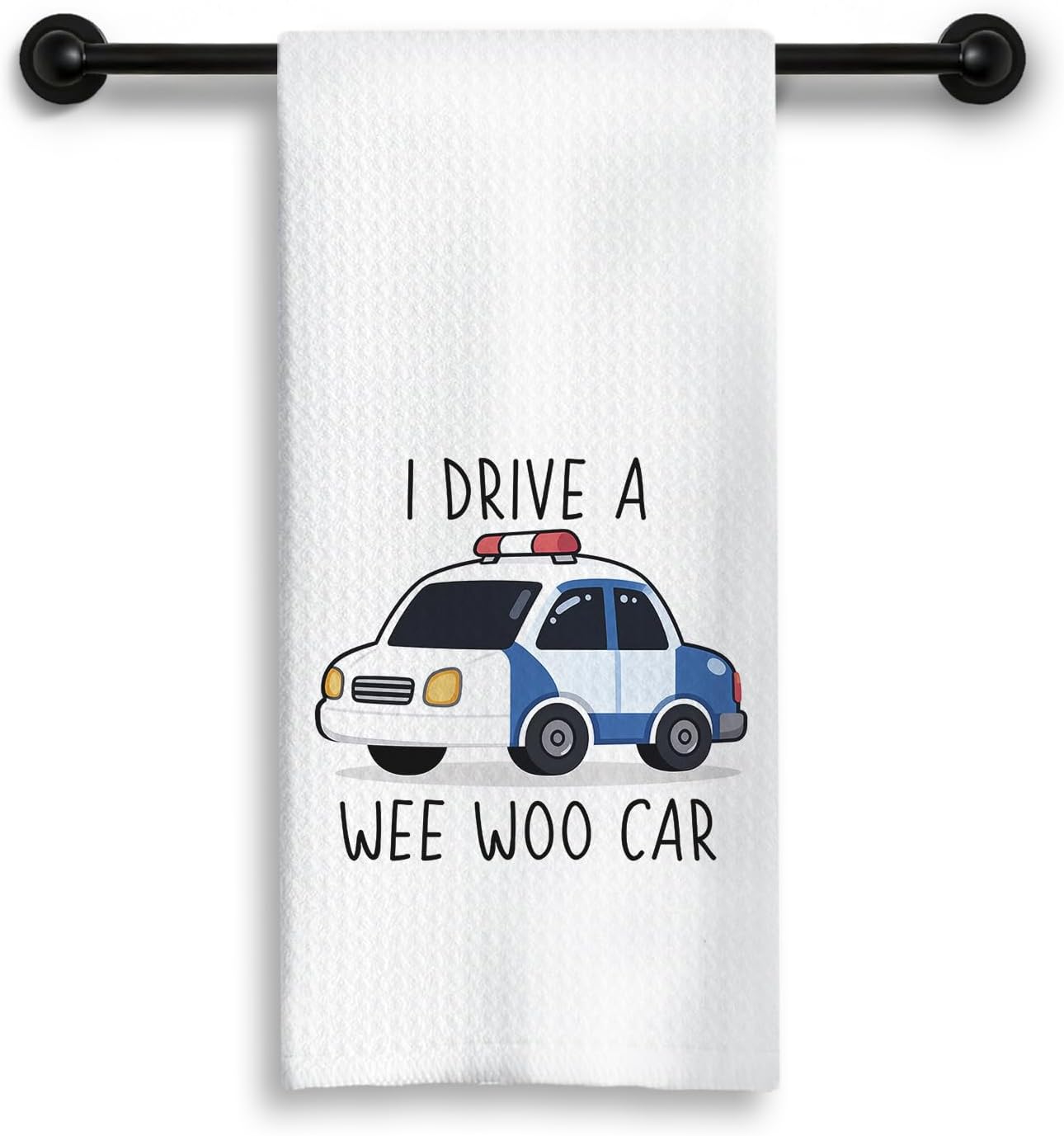 Paños de cocina decorativos de policía I Drive a Wee Woo 16 x 24