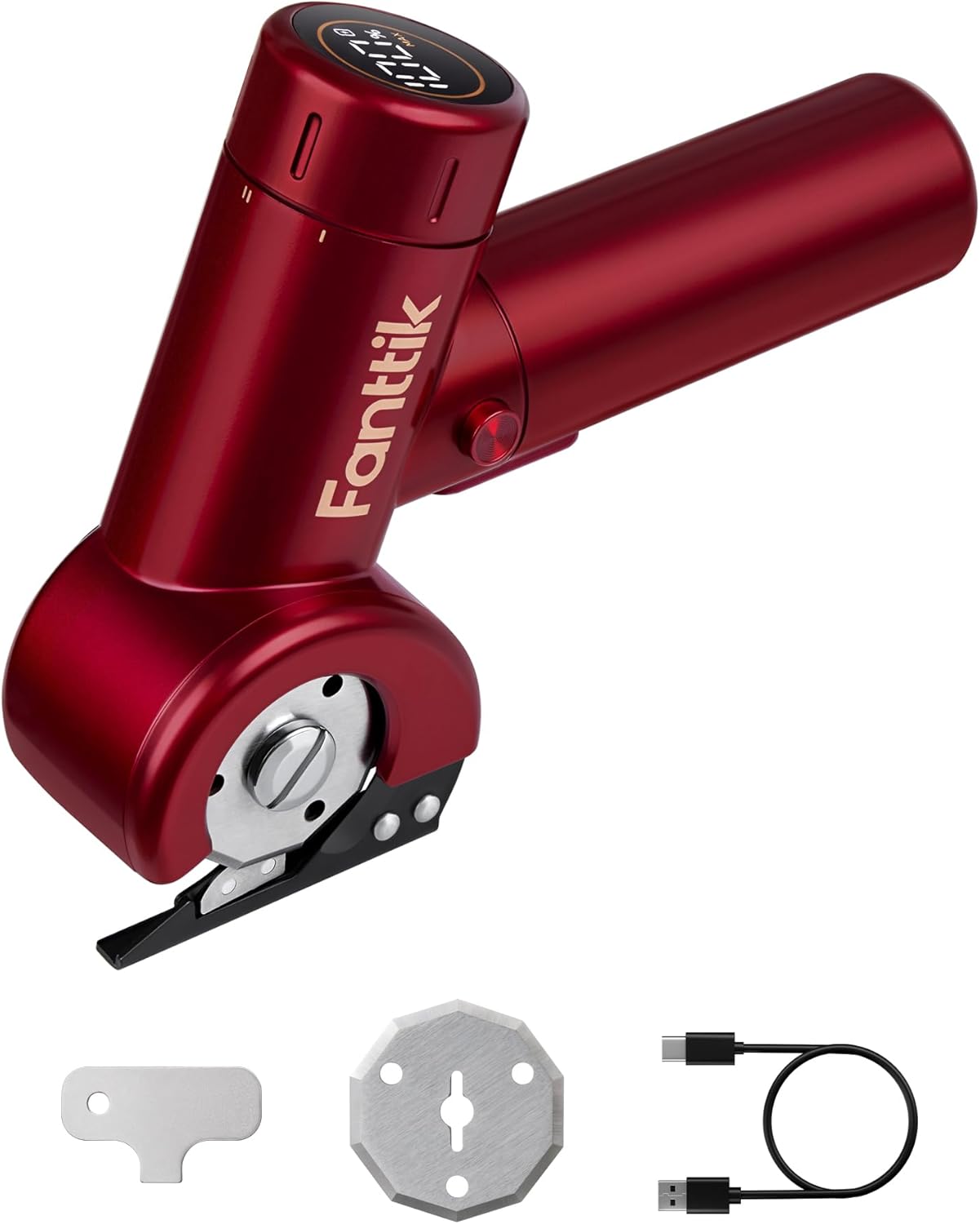Tijeras eléctricas inalámbricas LED cambio hoja EasySwap rojo