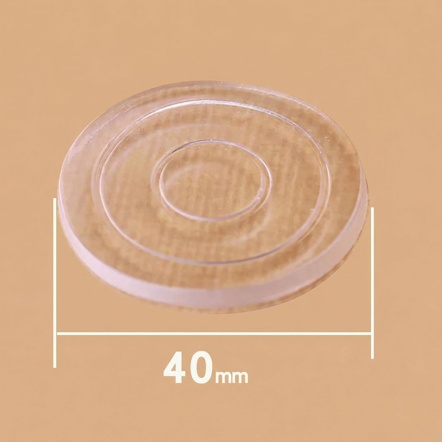 16 Pzas patas antiderrap silicón transparente para tabla cortar