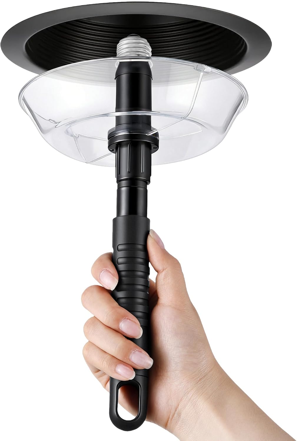 Extractor bombilla rota con escudo seguridad comp